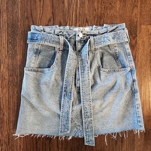Free People We The Free East of Eden Medium Wash Denim skirt size 28